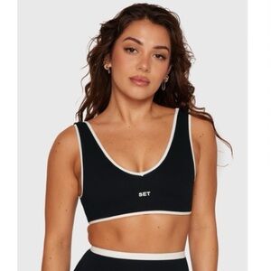 SET Active SportBody Dip Bra in Contrast and size XL